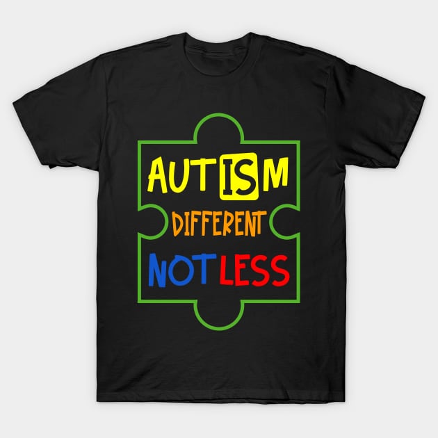 Autism Different T-Shirt by specaut